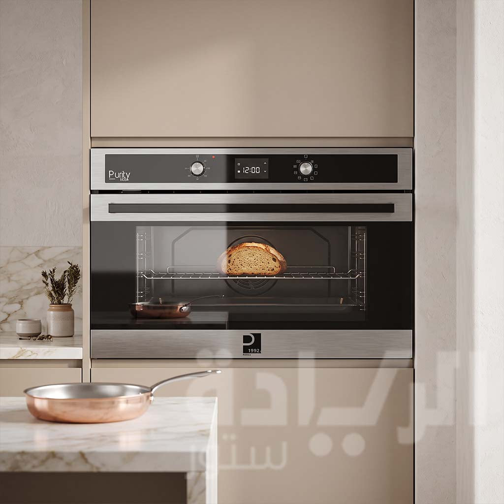 Purity Built-in Digital Gas Oven with Gas Grill 90 cm Silver 98 Liter - Model - OPT901GXD