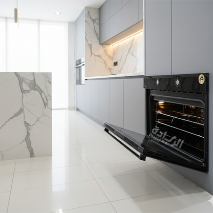 فرن بيورتي بلت إن كهرباء 90 سم ديجيتال تاتش – ستانلس ستيل أسود – سعة 105 لتر – موديل - OPT902EED