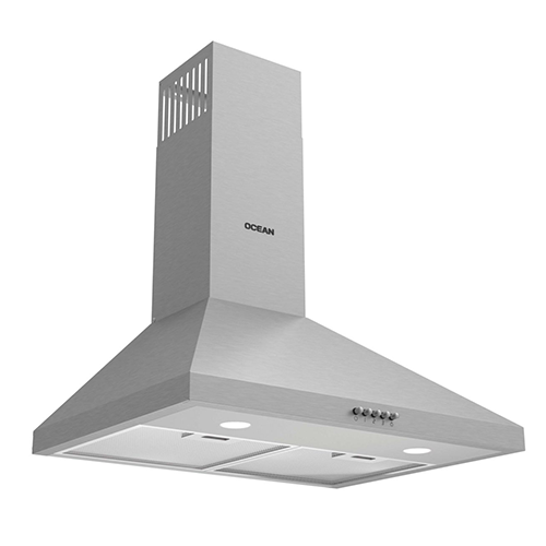 شفاط مطبخ هرمي أوشن للمطبخ 60 سم بقوة شفط 650 م³/ساعة وبقدرة كهربائية 115 وات مع  3 سرعات - موديل - OWCHR 66 I CF