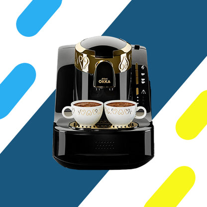 - أرزوم أوكا أوتوماتيك ماكينة القهوة التركية – أسود/ذهبي مودييل – OK008 بقوة 710 وات