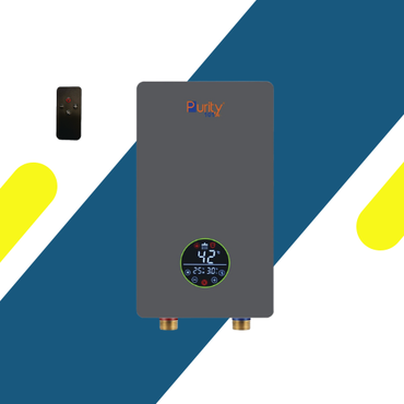 سخان مياه فوري ديجيتال بيورتي (Purity) 11 كيلو وات – P101 11 kW GRAY – الأداء الأقوى لـ 2 شاور وجاكوزي مع ريموت كنترول