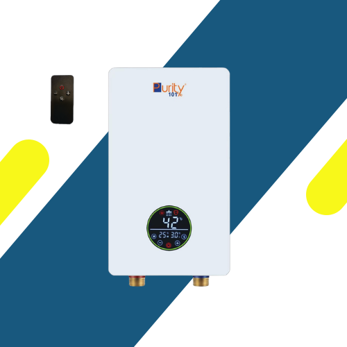 سخان مياه فوري ديجيتال بيورتي (Purity) 11 كيلو وات – P101 11 kW WHITE – الأداء الأقوى لـ 2 شاور وجاكوزي مع ريموت كنترول
