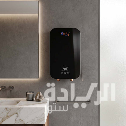 Digital Instant Water Heater Purity 9 kW - P101 9 kW BL - Royal Black with 5 Safety Factors and Remote Control