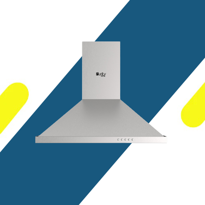 شفاط مطبخ هرمي بيورتي 90 سم – قوة شفط 1000 م³/ساعة – إضاءة ليد – 3 سرعات – موديل – PANSY PLUS 90CM