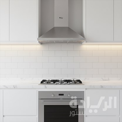 شفاط مطبخ هرمي بيورتي 90 سم – قوة شفط 1000 م³/ساعة – إضاءة ليد – 3 سرعات – موديل – PANSY PLUS 90CM