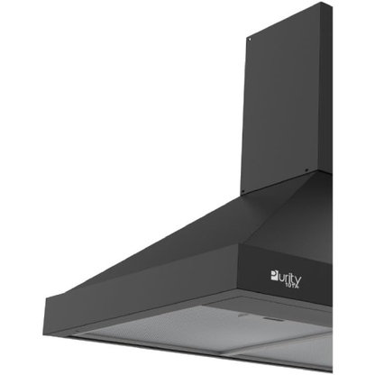 شفاط مطبخ هرمي بيورتي – 90 سم، قوة شفط 850 م³/س، أسود - موديل - PANSY PRO BL