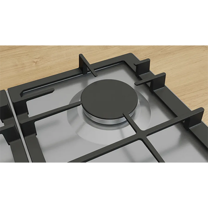 Bosch Series 6 60 cm Built-in Gas Hob - 4 Burners - Stainless Steel - Model PCP6A5I90M