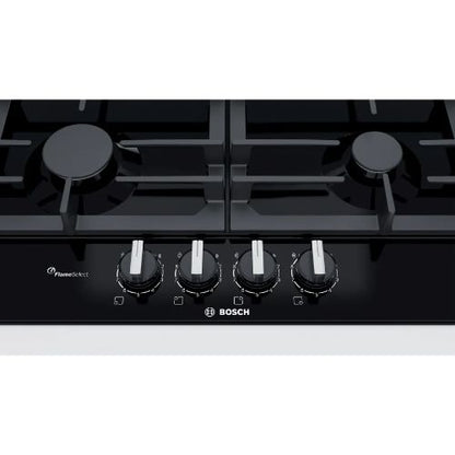 مسطح غاز بلت ان بوش 4 شعلات سيريس 6 - مقاس 60 سم - أسود - موديل - PCP6A6B90