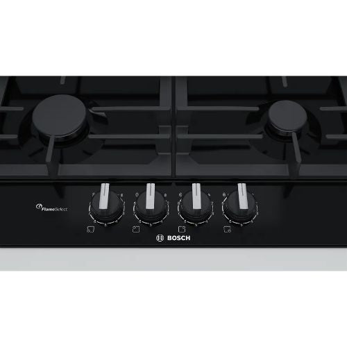 مسطح غاز بلت ان بوش 4 شعلات سيريس 6 - مقاس 60 سم - أسود - موديل - PCP6A6B90