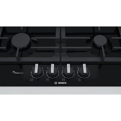 مسطح غاز بلت ان بوش 4 شعلات سيريس 6 - مقاس 60 سم - أسود - موديل - PCP6A6B90