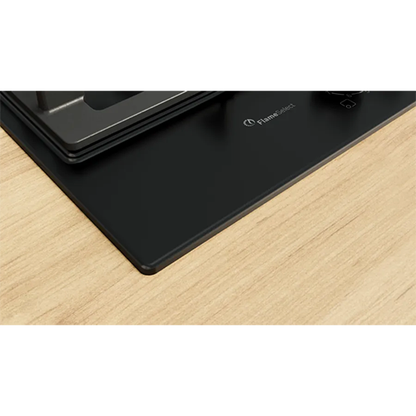 Bosch Series 6 Built-in Gas Hob, 60 cm, 4 Burners, Black Enamel Surface - Model - PCP6A6I90