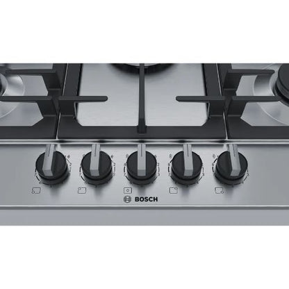 بوتاجاز غاز بلت إن بوش Series 6 – 75 سم فولاذ مقاوم للبصمات - PCQ7A5B90