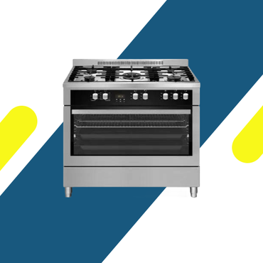 بوتاجاز غاز سيمفر (Simfer) 90 سم (PF9060SGI-03PR) ستانلس، شعلات ساباف، وصينية أير فراير