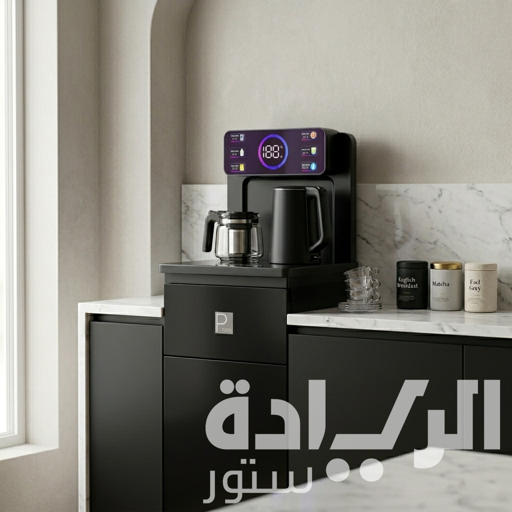 بار شاي مدمج أسود بيورتي Purity بشاشة لمس وتسخين وتبريد مياه - PFK49BL