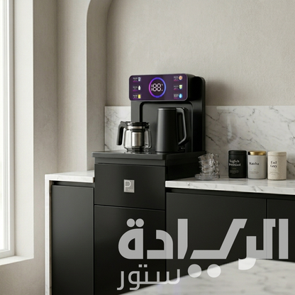 بار شاي مدمج أسود بيورتي Purity بشاشة لمس وتسخين وتبريد مياه - PFK49BL