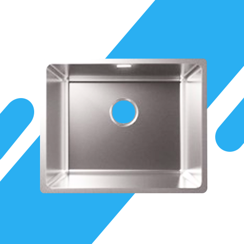 حوض مطبخ كورجي فضي من بيورتي ستانلس ستيل 304 – مقاس 55×40 سم موديل - PK002