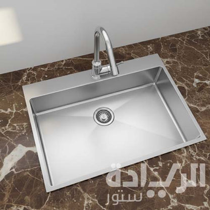 حوض مطبخ ستانلس ستيل بمقاس 79×50 من كورجي بيورتي - موديل PK005