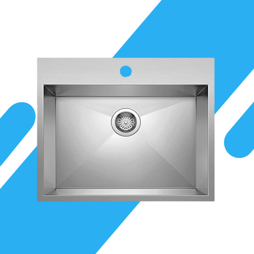 حوض مطبخ كورجي بيورتي ستانلس ستيل 304 – 60×50 سم – صناعة تركية موديل - PK009