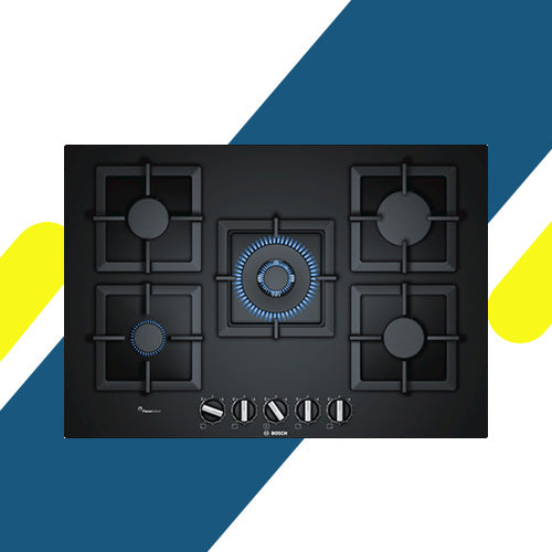 بوتاجاز غاز بلت إن بوش Series 6 – 75 سم زجاج مقسى أسود - PPQ7A6B20