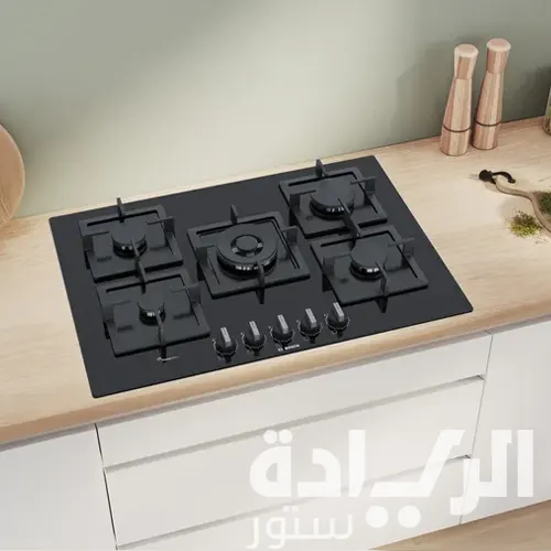 بوتاجاز غاز بلت إن بوش Series 6 – 75 سم زجاج مقسى أسود - PPQ7A6B20