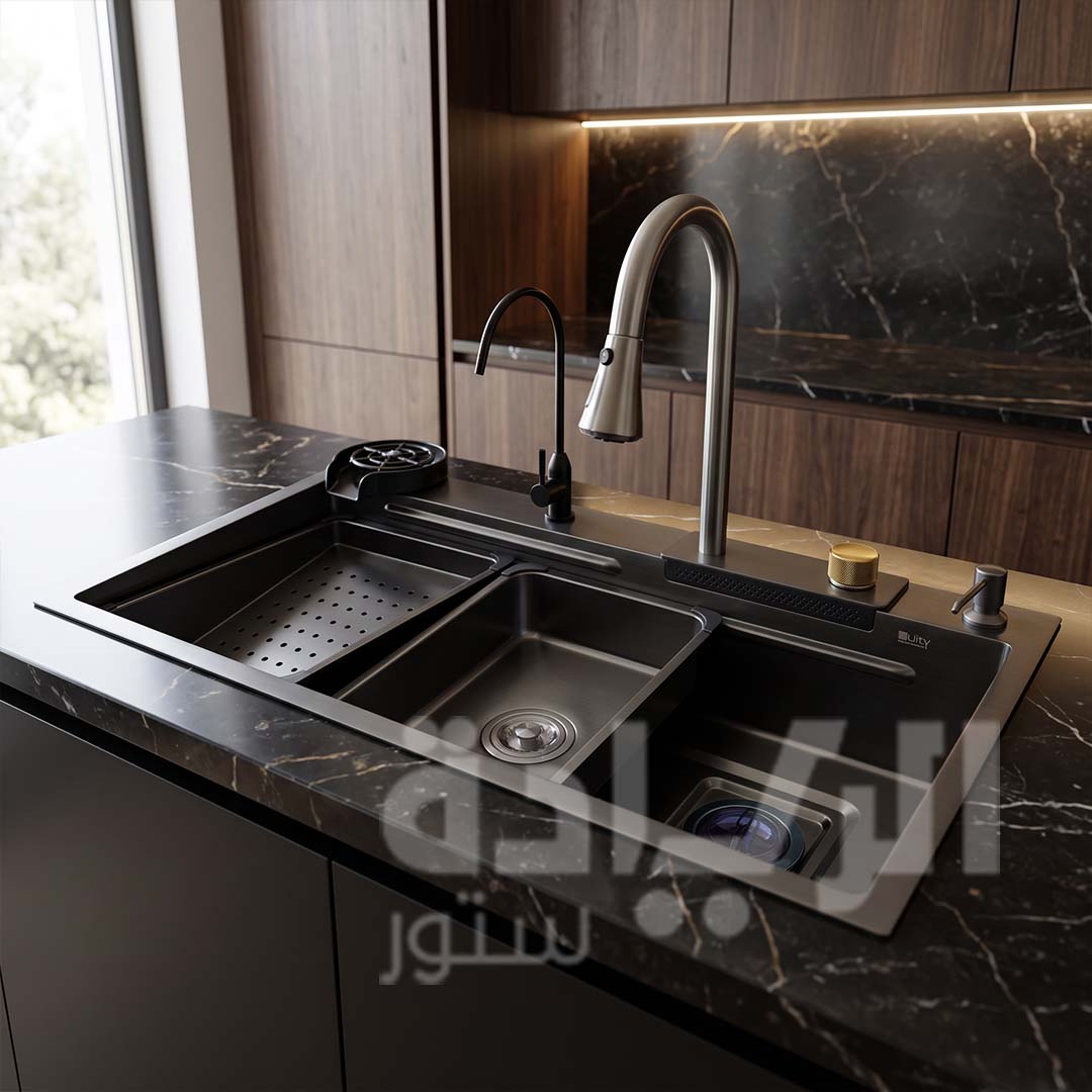 حوض مطبخ استانلس أسود كوري بيورتي 85 *45 سم – موديل – PSM 850 BL