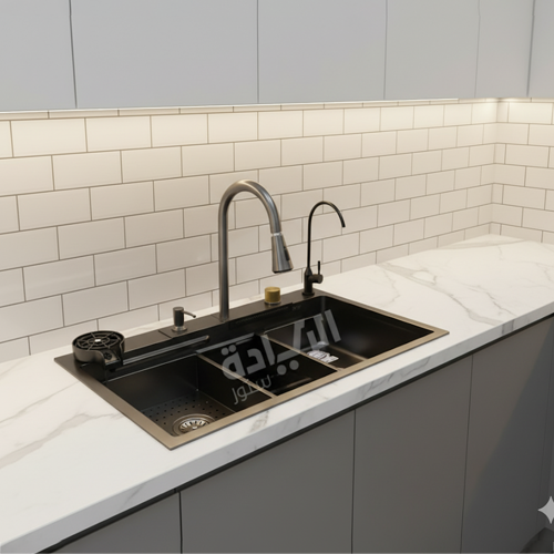 حوض مطبخ استانلس أسود كوري بيورتي 85 *45 سم – موديل – PSM 850 BL