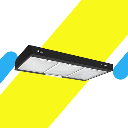 شفاط مطبخ مسطح بيورتي بلت ان قوة شفط 450 م³/ساعة أسود مقاس 90 سم - موديل - PTSLIM 90 BL