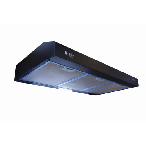 شفاط مطبخ مسطح بيورتي بلت ان قوة شفط 450 م³/ساعة أسود مقاس 90 سم - موديل - PTSLIM 90 BL