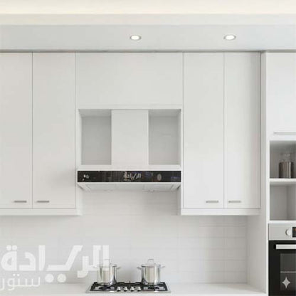 شفاط مطبخ بيورتي مسطح بلت إن - 90 سم - فضي - قوة شفط 450 م3/ساعة - موديل - PTSLIM PLUS 90 X