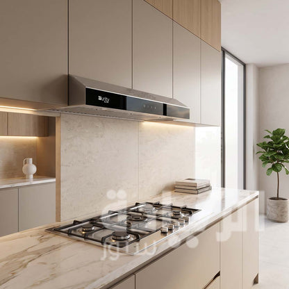 Purity Slim Flat Kitchen Hood 90 cm Silver – Model PTSLIM PLUS 90 X – 450 m³/h Suction Power - Purity