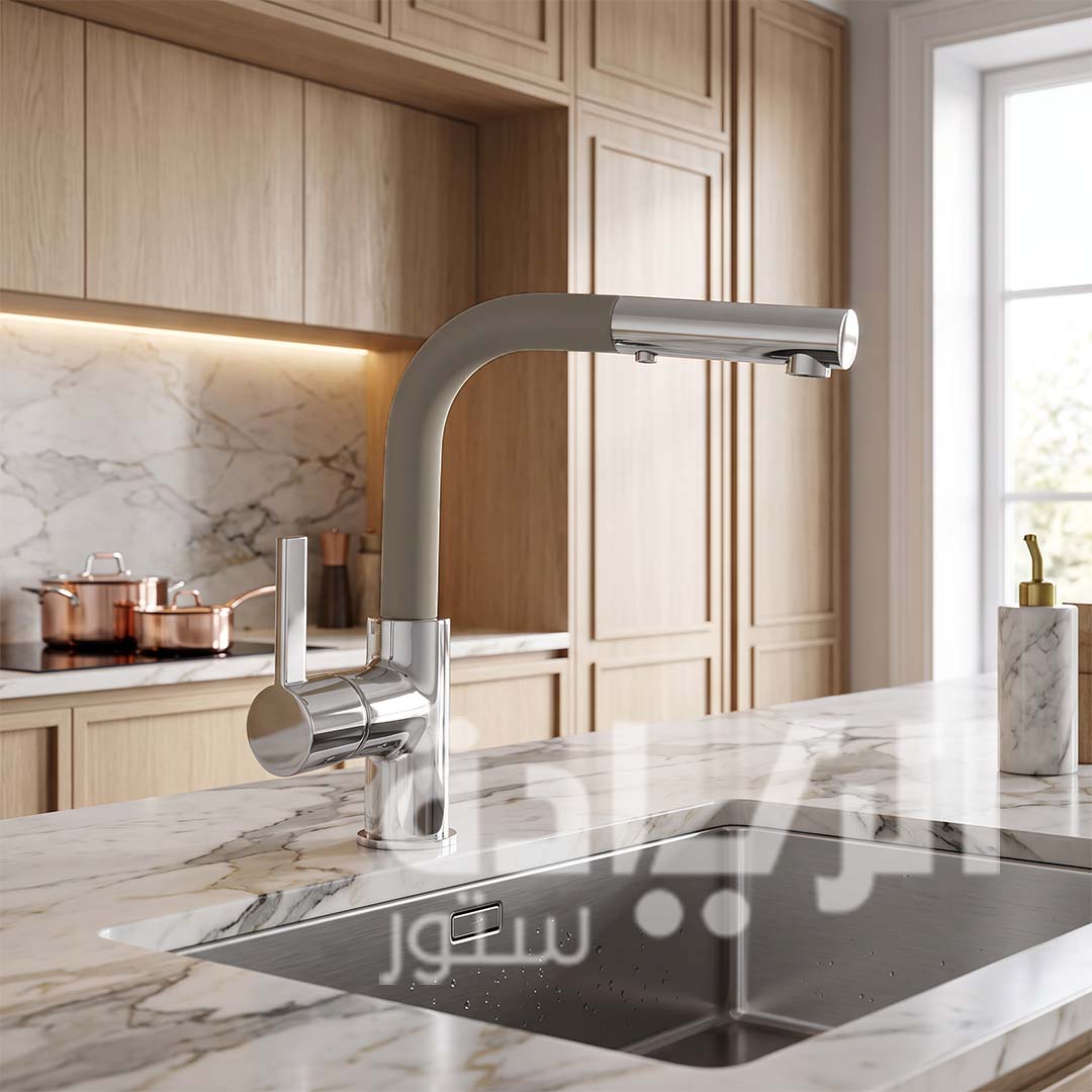 Purity Kelvin Kitchen Faucet - Magnetic Pull-Down - Cream x Turkish Chrome with Spanish Cartridge - PU157344603