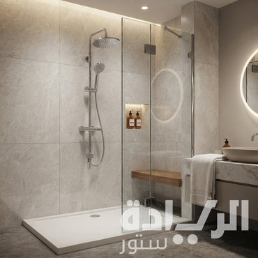 شاور سيستم بيورتي ليدو (Rain Shower) تركي - كامل بالخلاط والسماعة - PU15780201