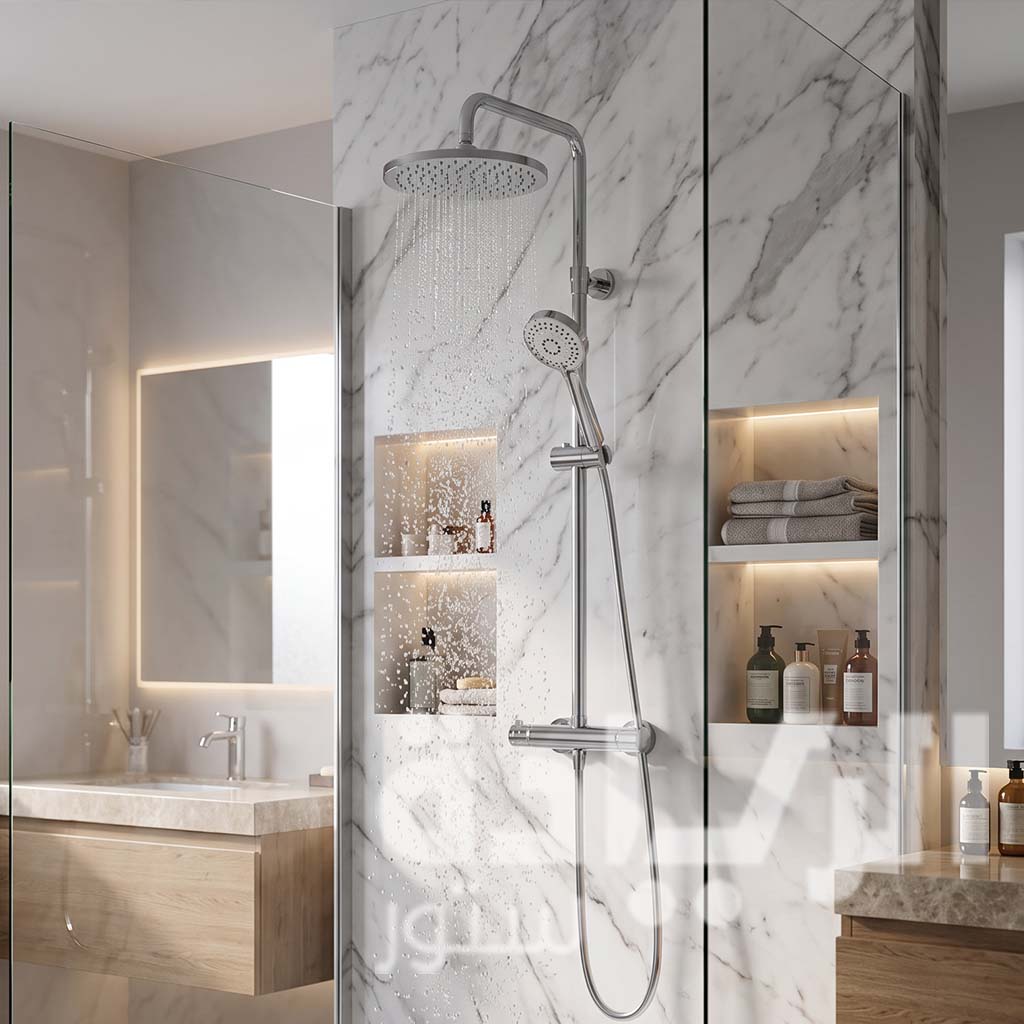 Purity Lido Rain Shower System (Turkish) - Complete with Mixer and Hand Shower - PU15780201