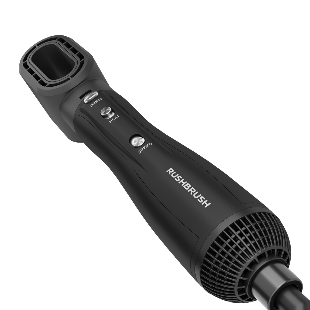 مجموعة تصفيف الشعر راش براش 6 في 1 (RUSH BRUSH) – Plus 6 Air Styler Black – قوة 1300 وات وتكنولوجيا الأيونات