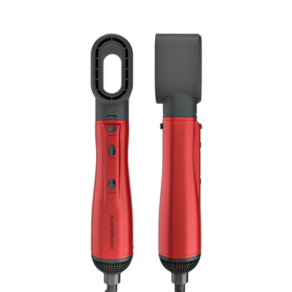 مجموعة تصفيف الشعر راش براش 6 في 1 (RUSH BRUSH) – Plus 6 Air Styler Red – قوة 1300 وات وتكنولوجيا الأيونات