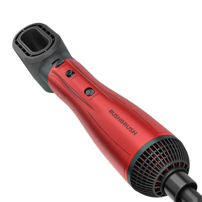 مجموعة تصفيف الشعر راش براش 6 في 1 (RUSH BRUSH) – Plus 6 Air Styler Red – قوة 1300 وات وتكنولوجيا الأيونات
