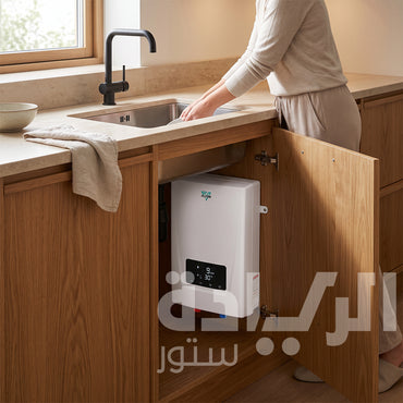 FLYON Premium 9kW Instant Water Heater – Digital Touch Screen – Full ELCB Safety – White – Model Premium 9 KW-White