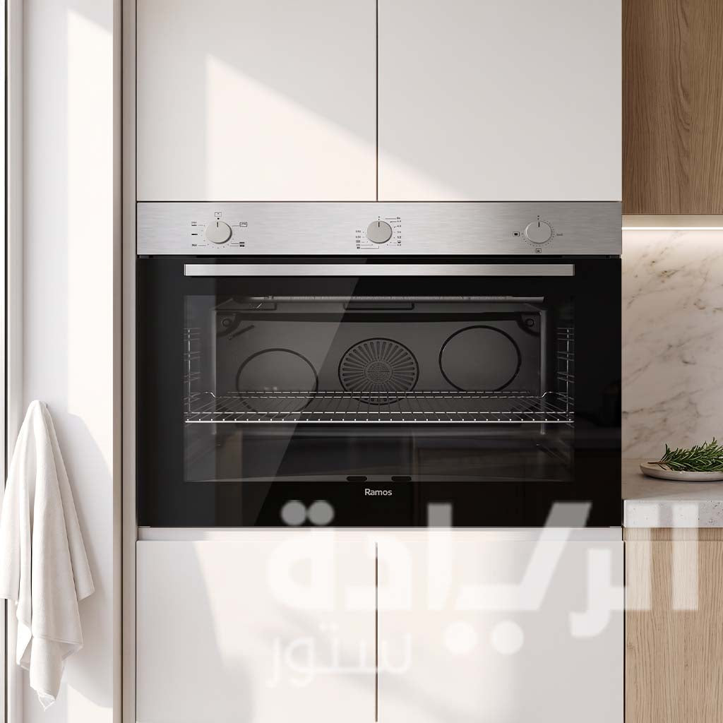 Femas 90cm Built-in Gas Oven – 113L Capacity – Stainless Steel – Turbo Fan – Model QGDMD-975DT1-MI