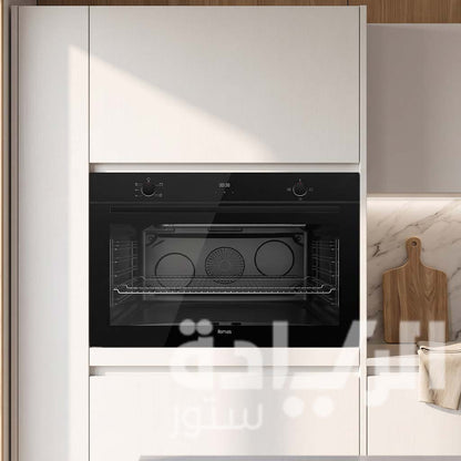 Femas 90 cm Gas Built-in Oven – 113 Liter Capacity – Digital Timer – Black Glass – Model QGDMD-975DT3-CS