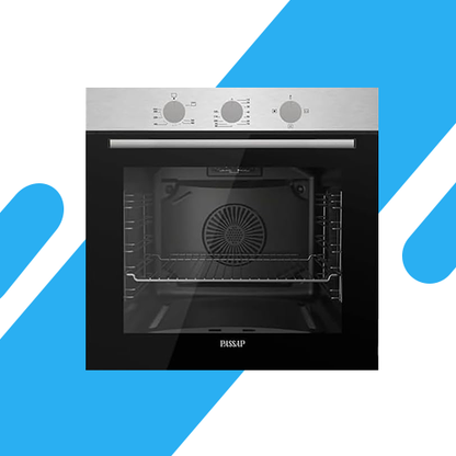 فرن بلت إن غاز باساب 60 سم بسعة 60 لتر مع شواية دجاج دوارة – موديل - QGELG 75DT1 CSI