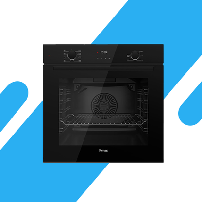 فرن كهرباء بلت إن كيتشن لاين كريستال أسود 60 سم – 8 وظائف طهي ومروحة توزيع حرارة – سعة 73 لتر – موديل – QMDMD 642 CS