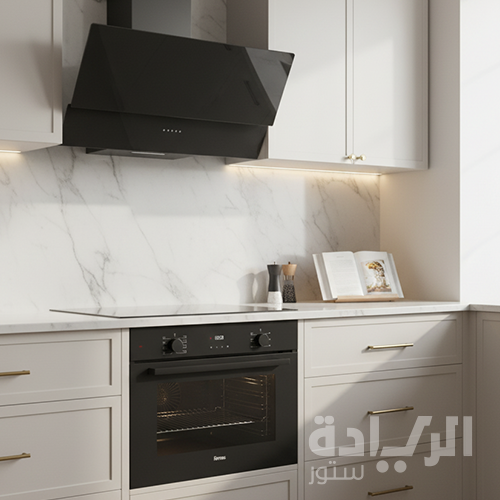 فرن كهرباء بلت إن كيتشن لاين كريستال أسود 60 سم – 8 وظائف طهي ومروحة توزيع حرارة – سعة 73 لتر – موديل – QMDMD 642 CS