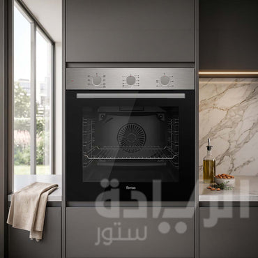 فرن كهرباء بلت إن فيماش 60 سم ستانلس ستيل – 7 وظائف – مروحة توزيع حراري وسيخ شوي – موديل – QMDMD631MI