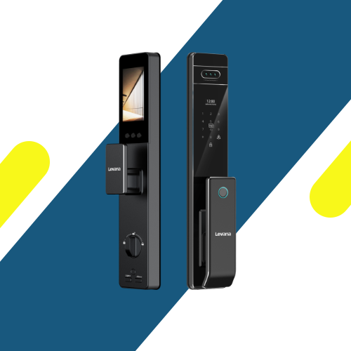 قفل باب ذكي ليڤانا (Levana) R03 Ai Cat Eye – أسود ملكي، كاميرا إنتركم ونظام أمان الأطفال