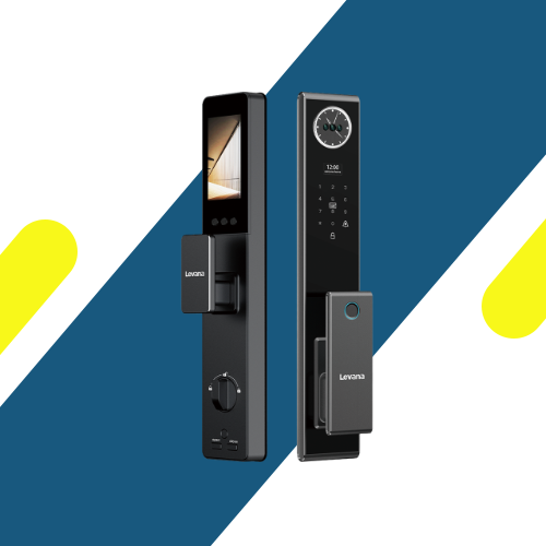 (Levana) قفل باب ذكي ليڤانا R05 Ai Cat Eye – كاميرا فيديو، شاشة 4.5 بوصة، ونظام أمان الأطفال