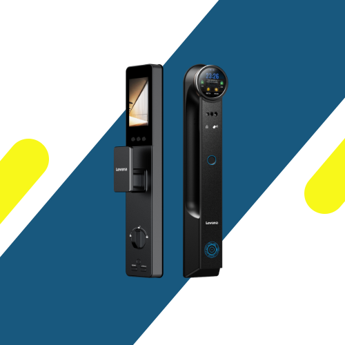 قفل باب ذكي ليڤانا (Levana) R16 Ai Face Version – بصمة الوجه وعروق اليد وكاميرا فيديو – ألوان ملكية