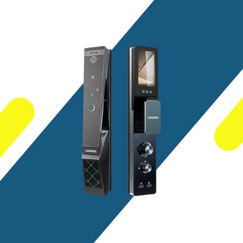 قفل باب ذكي ليڤانا (Levana) R9 Ai Face Version – بصمة وجه 3D وعروق اليد وكاميرا فيديو – ألوان مميزة