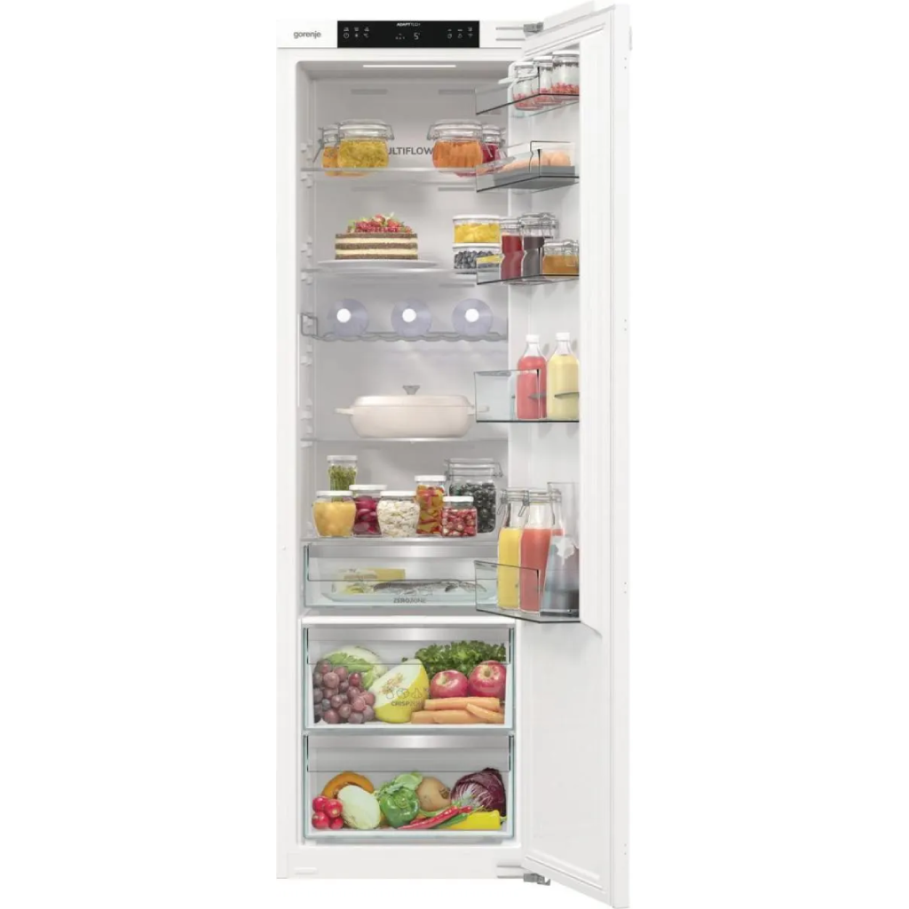 ثلاجة بلت إن جورينيا (Gorenje) 300 لتر بتقنية الذكاء الاصطناعي AdaptTech ومفصلات Door to Door – موديل RI517E62WF