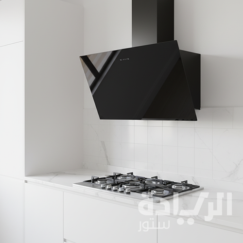 شفاط مطبخ 60 سم أسود من بيورتي بقوة شفط 1000 م3/ساعة - موديل - ROSE PLUS BL 60CM