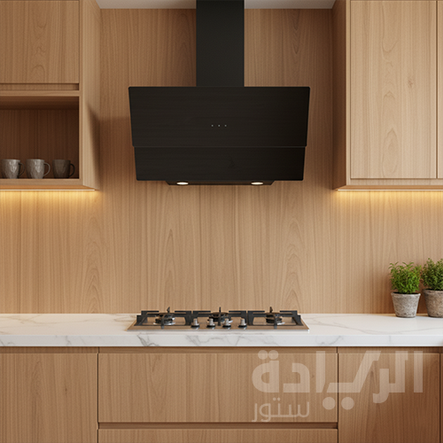 شفاط مطبخ 60 سم أسود من بيورتي بقوة شفط 1000 م3/ساعة - موديل - ROSE PLUS BL 60CM